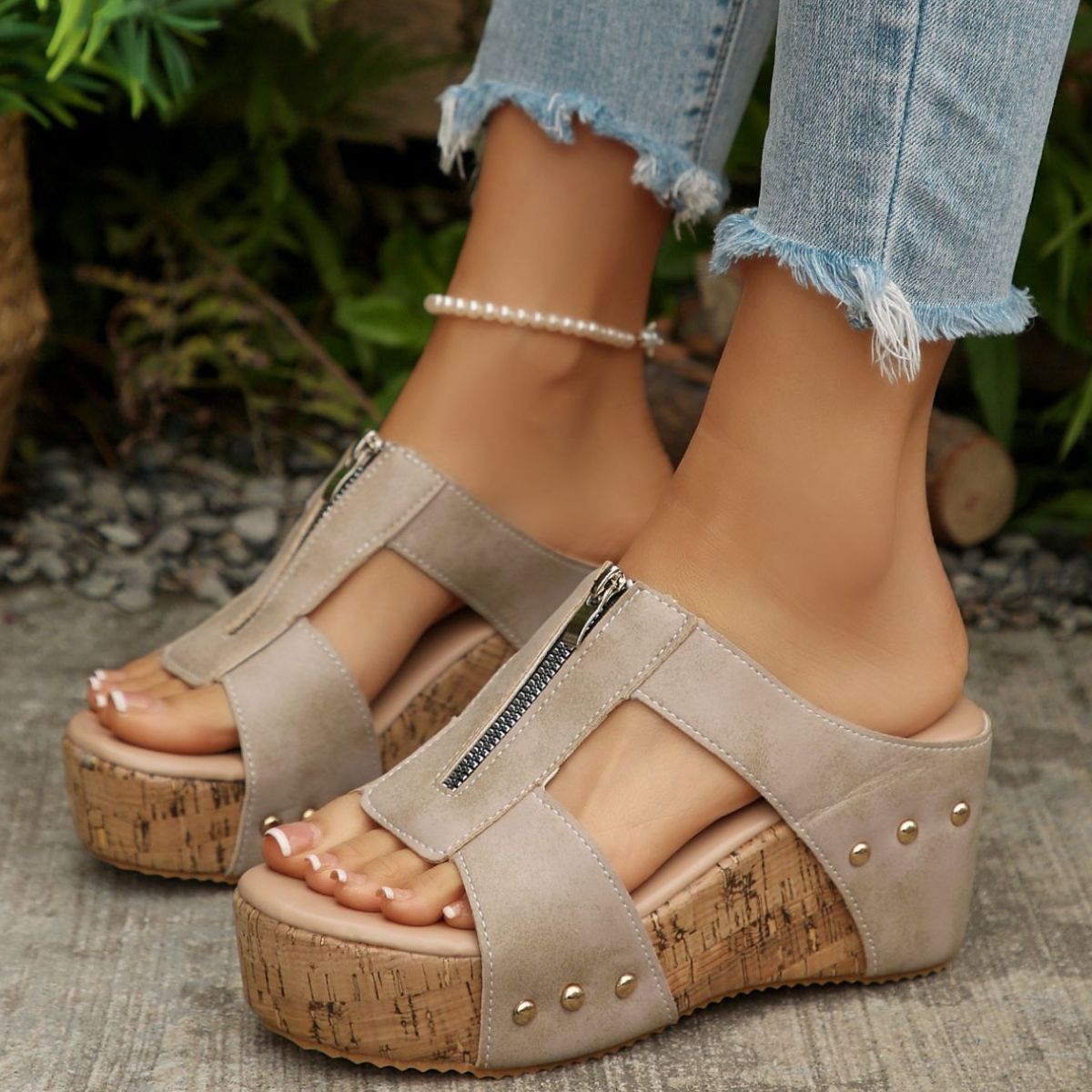 Open Toe Wedge Sandals
