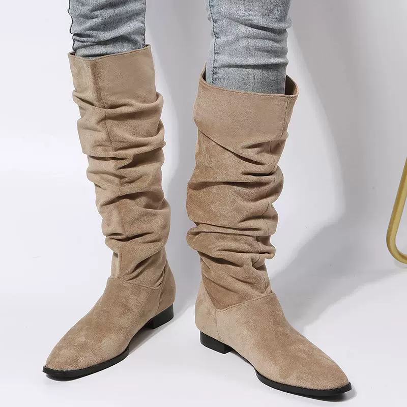 Slouchy Knee High Boots