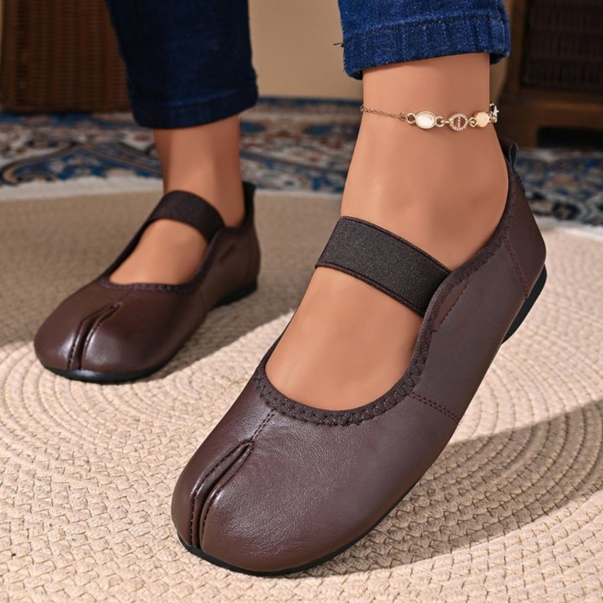 Split-Toe Slip-Ons
