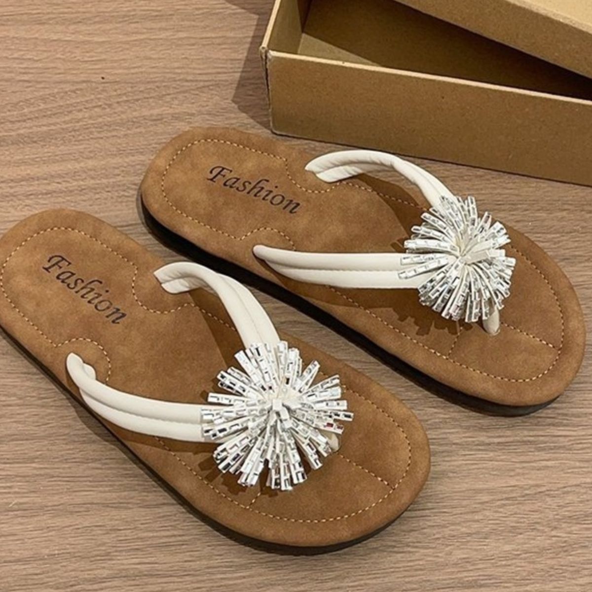 Toe Post Flats Sandals