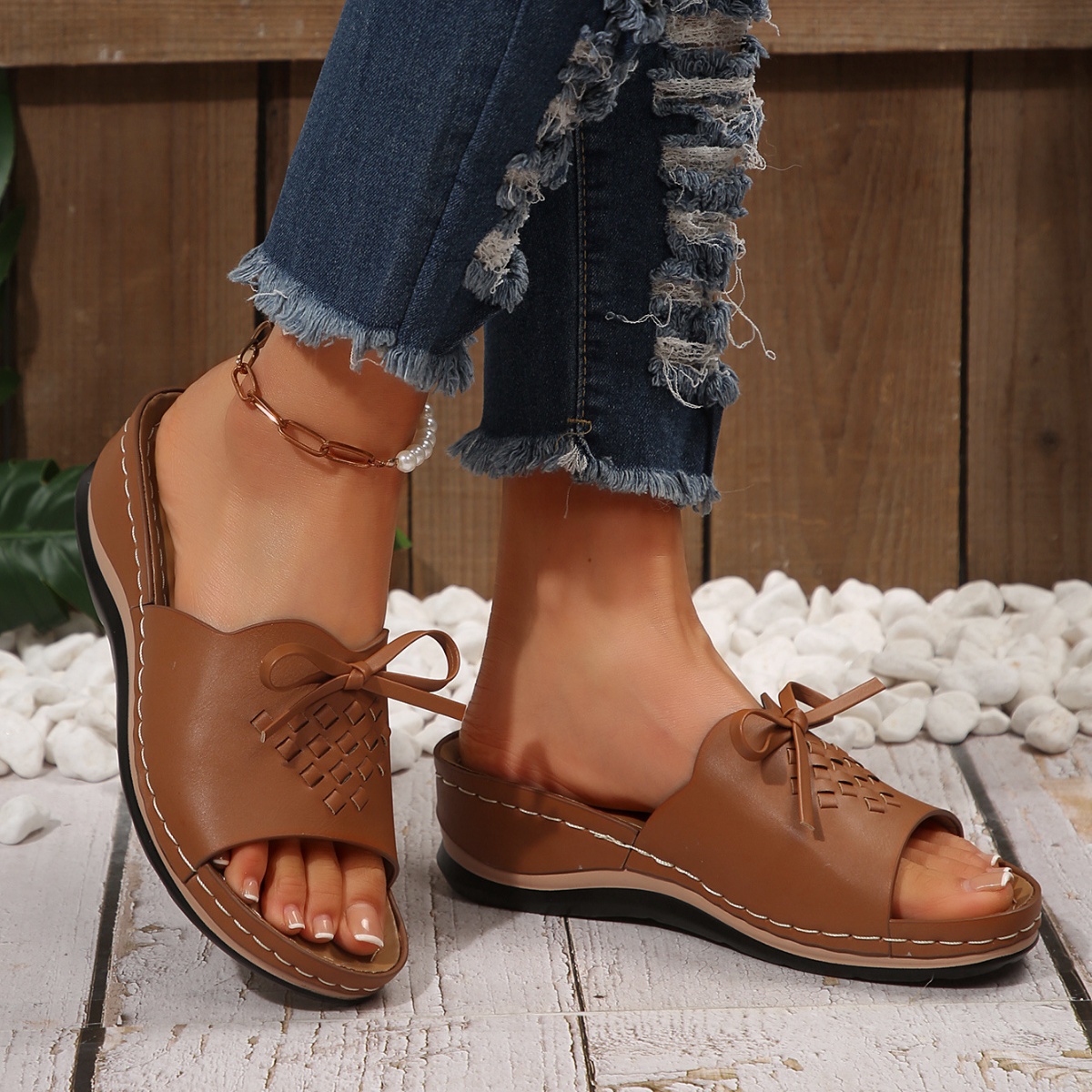 Open Toe Wedge Sandals