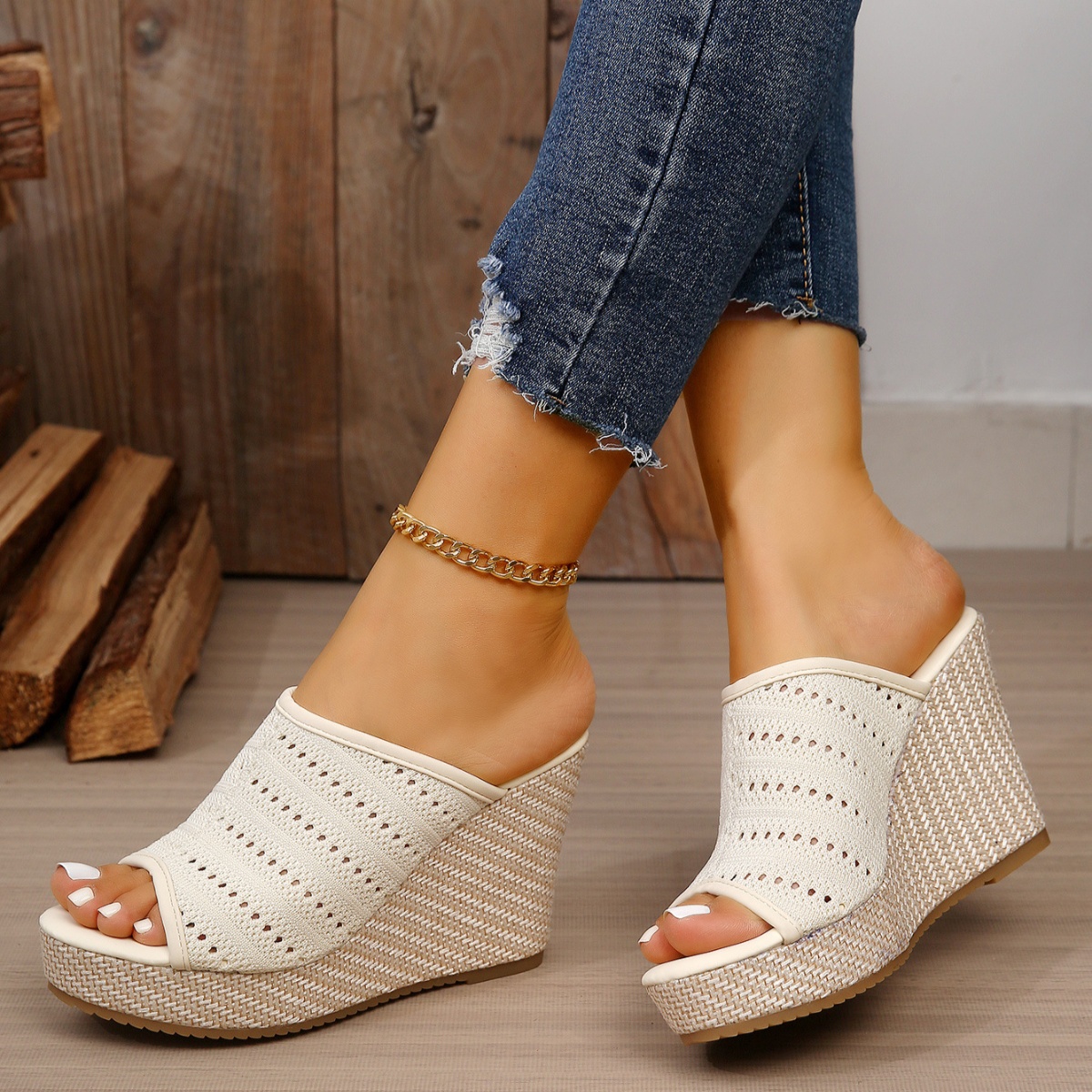Open Toe Wedge Sandals