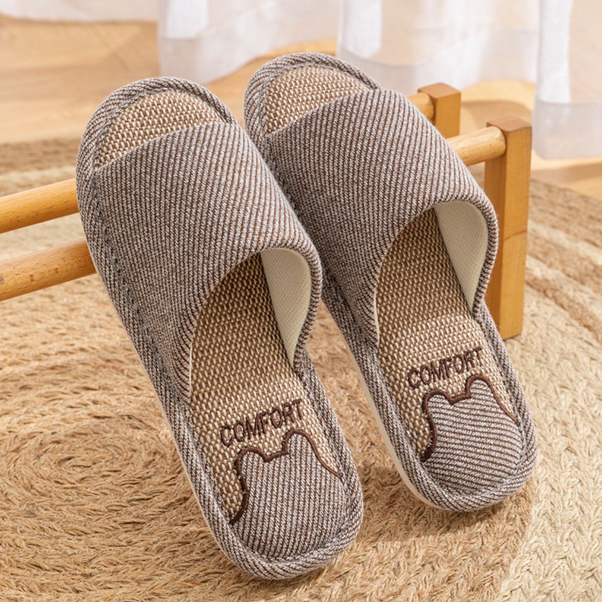 Open Toe Flats Slippers