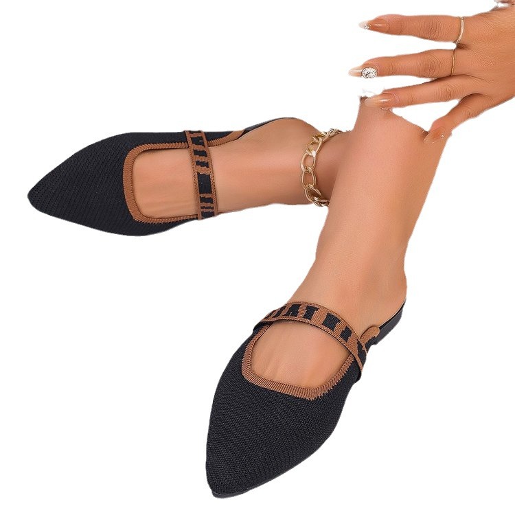 Point Toe Flats Slip-Ons