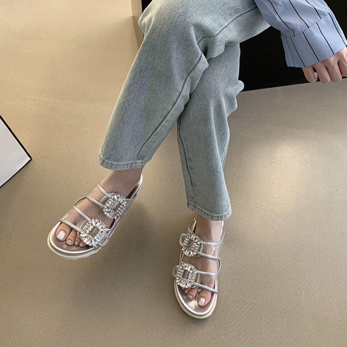 Open Toe Platform Sandals