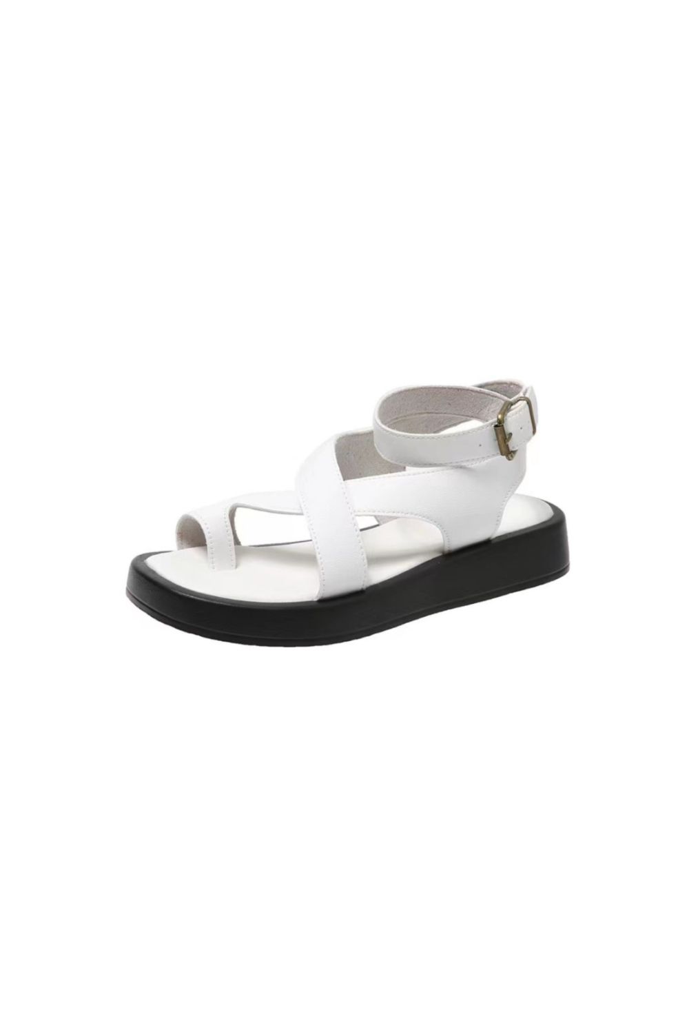 Crisscross Open Toe Platform Sandals