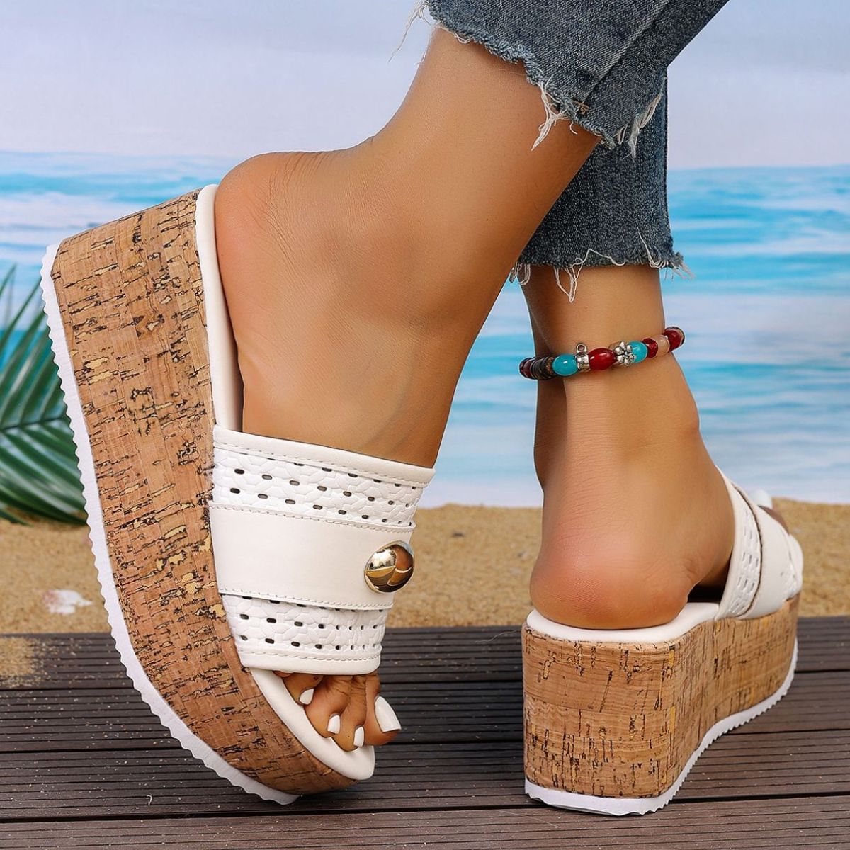 Open Toe Wedge Sandals
