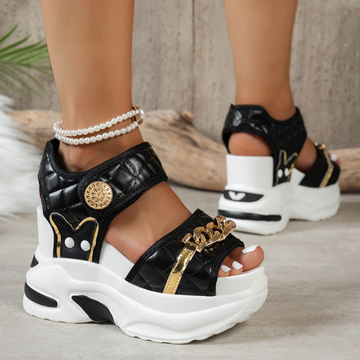 Open Toe Platform Sandals