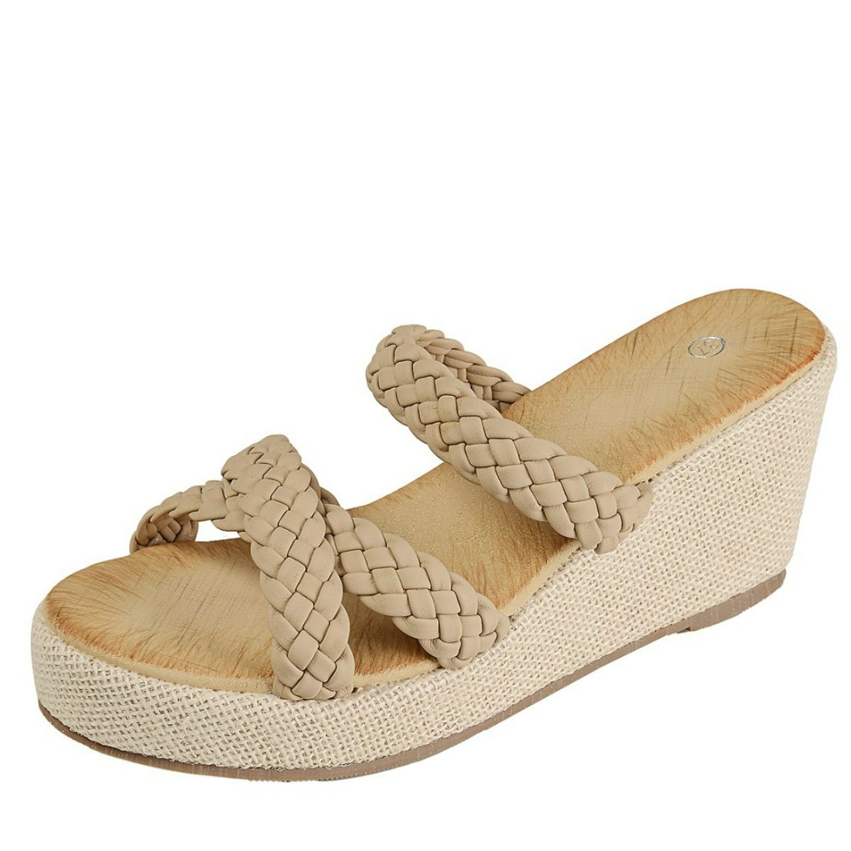 Round Toe Wedge Sandals