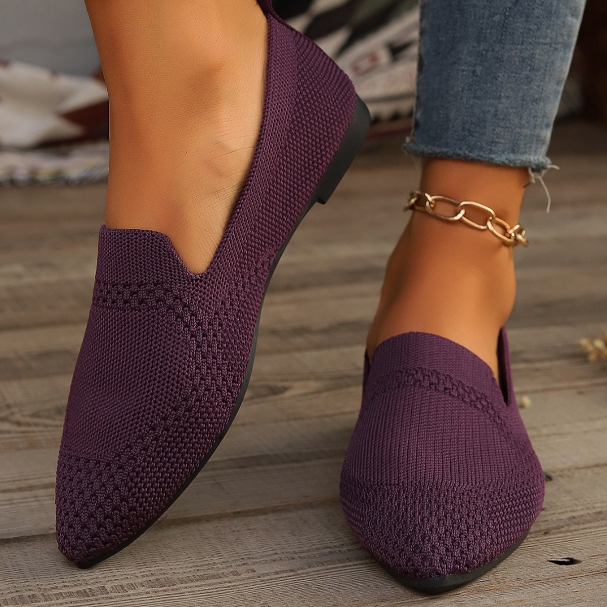Pointed-Toe Slip-Ons
