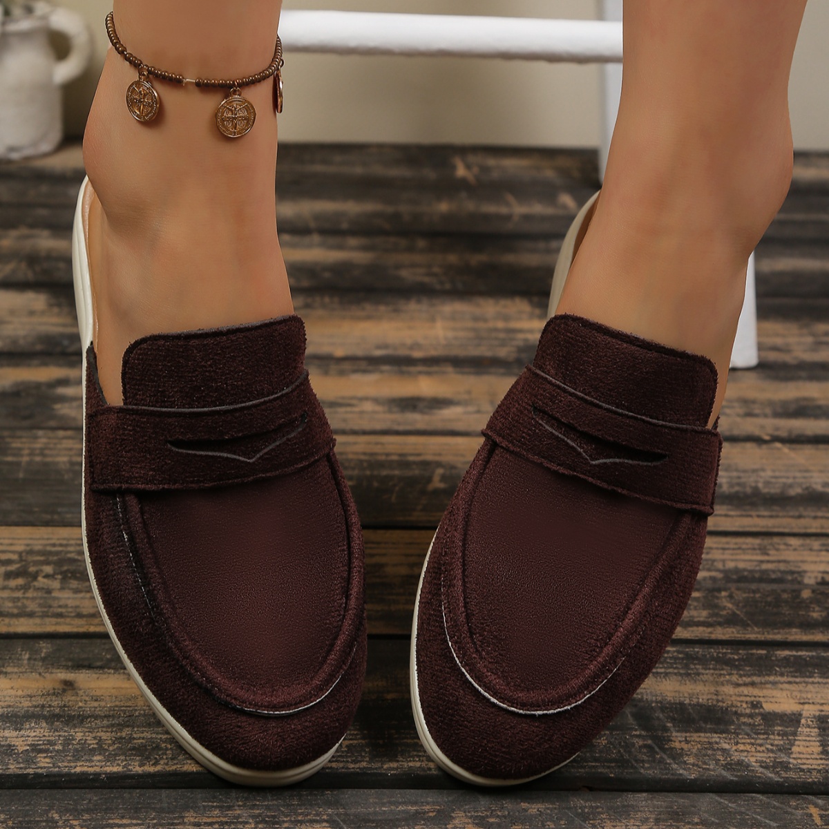 Round Toe Slip-Ons