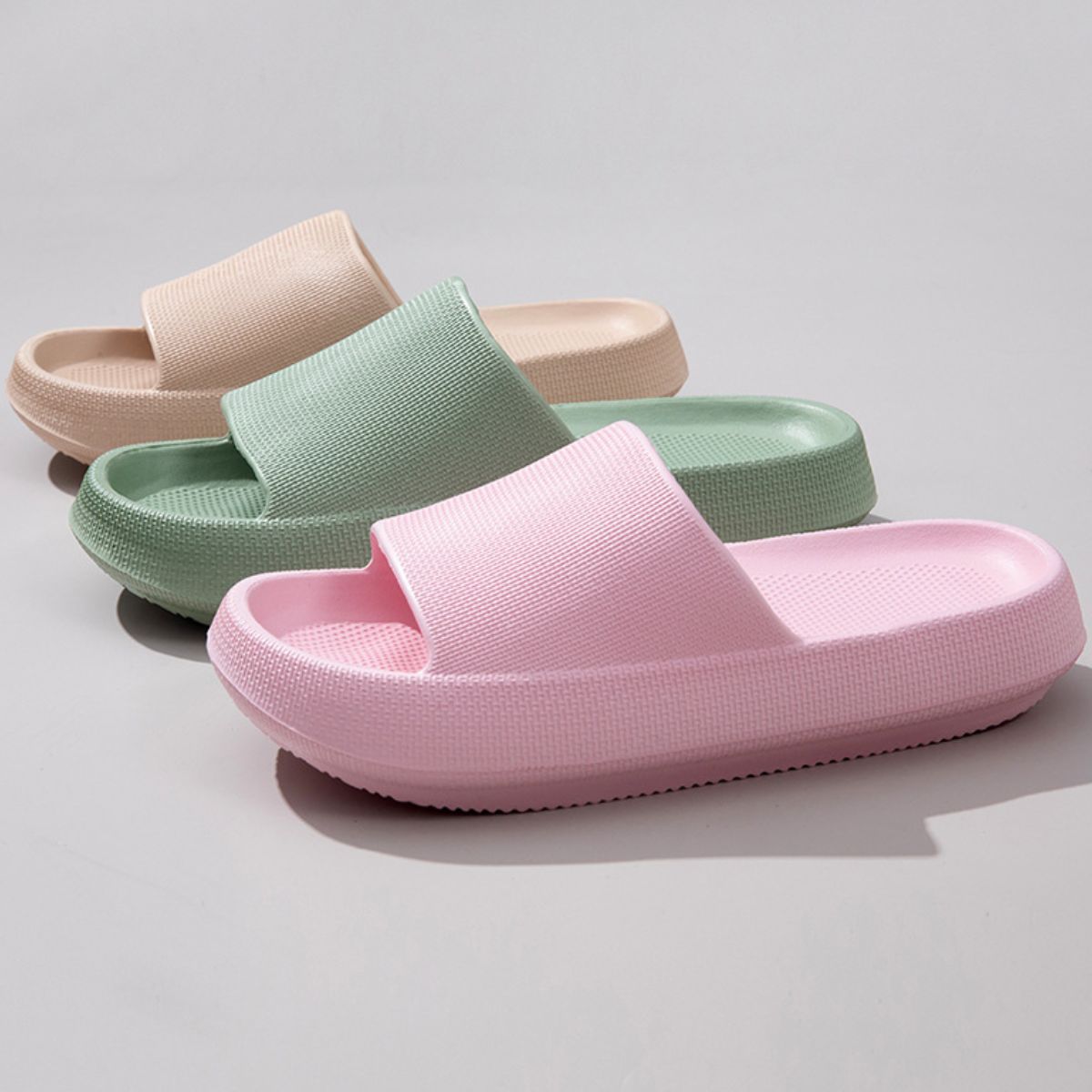 Open Toe Platform Slippers