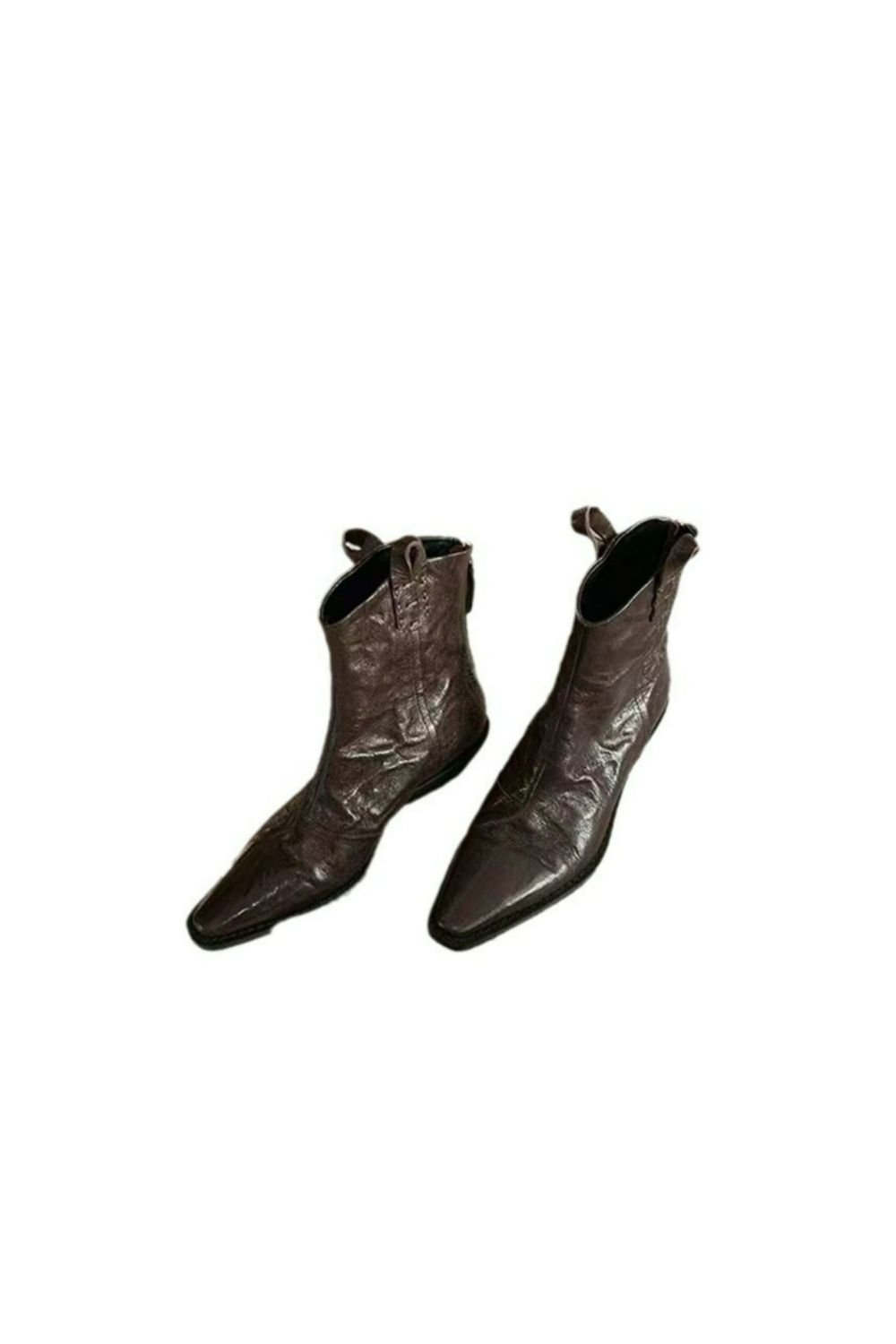 Point Toe Block Heels Boots