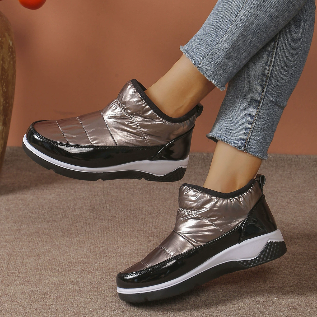 Warm Round Toe Boots