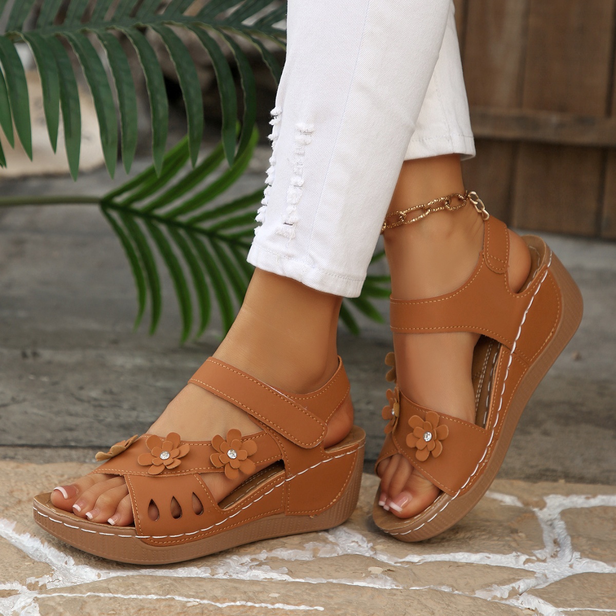 Open Toe Wedge Sandals