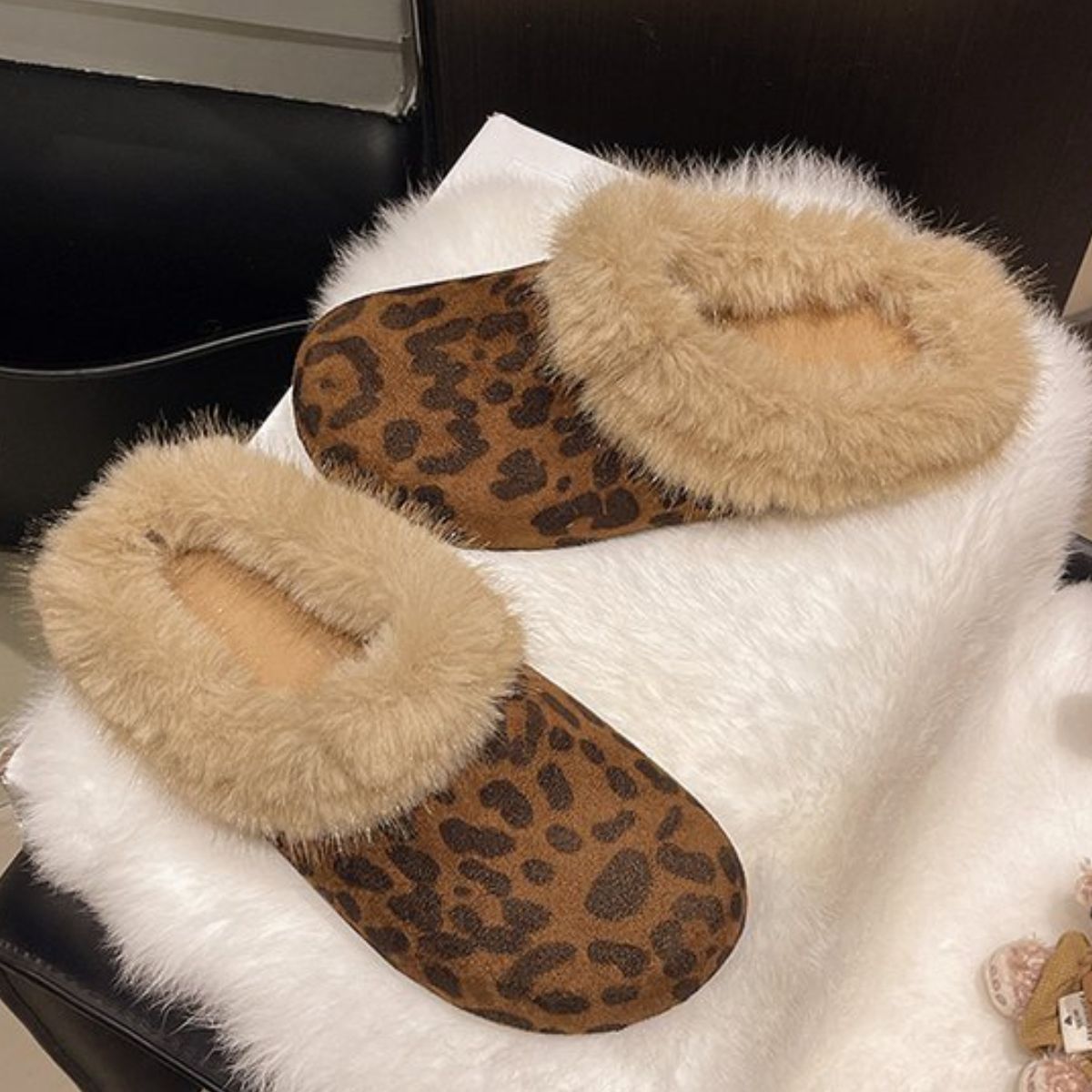 Fuzzy Plush Warm Indoor Slippers