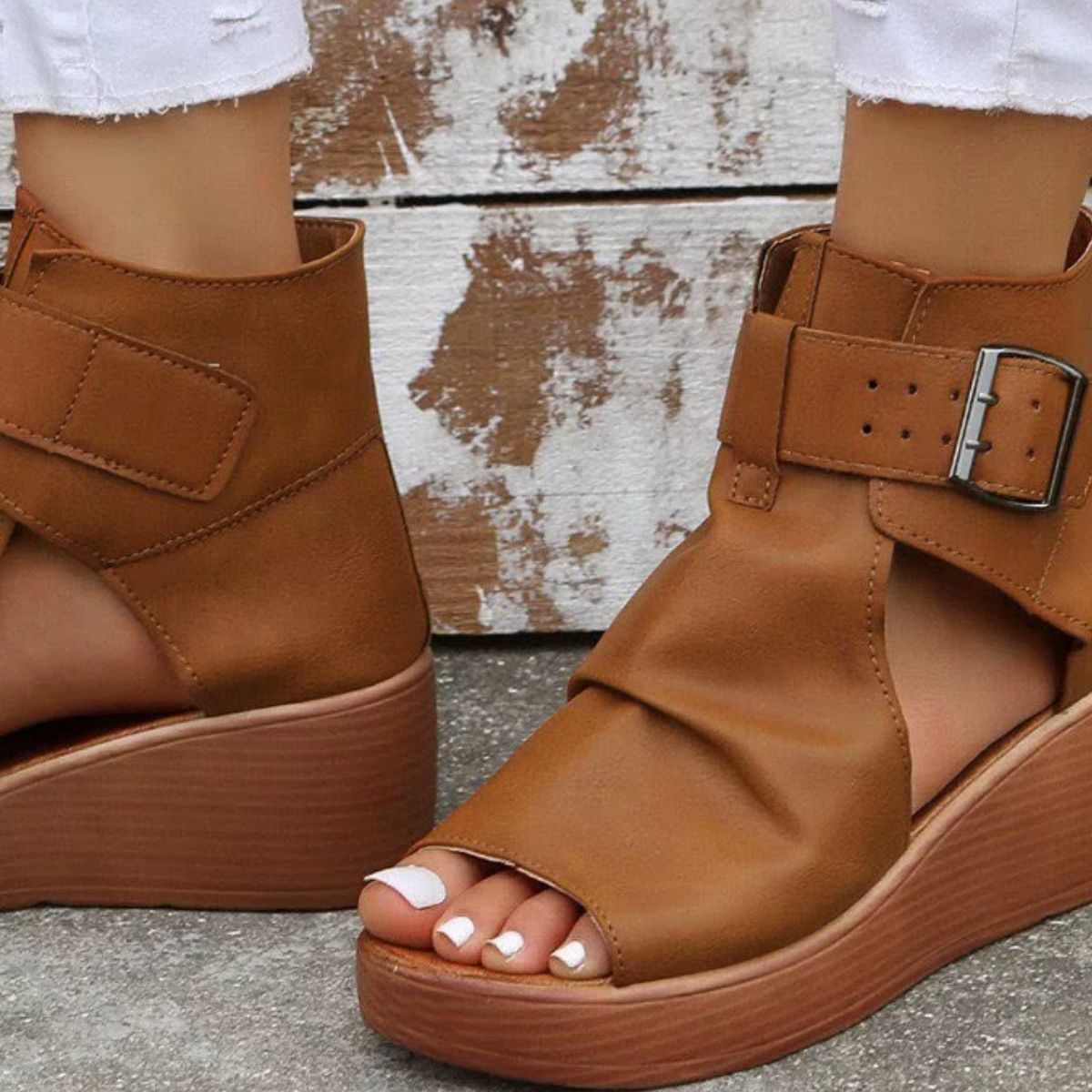 Open Toe Wedge Sandals