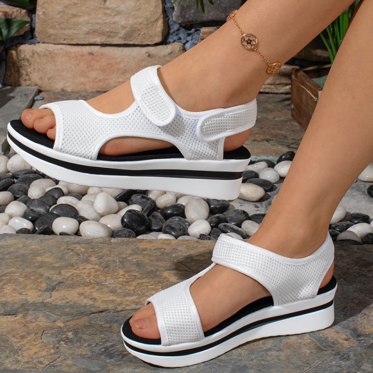 Velcro Mesh Breathable Sandals