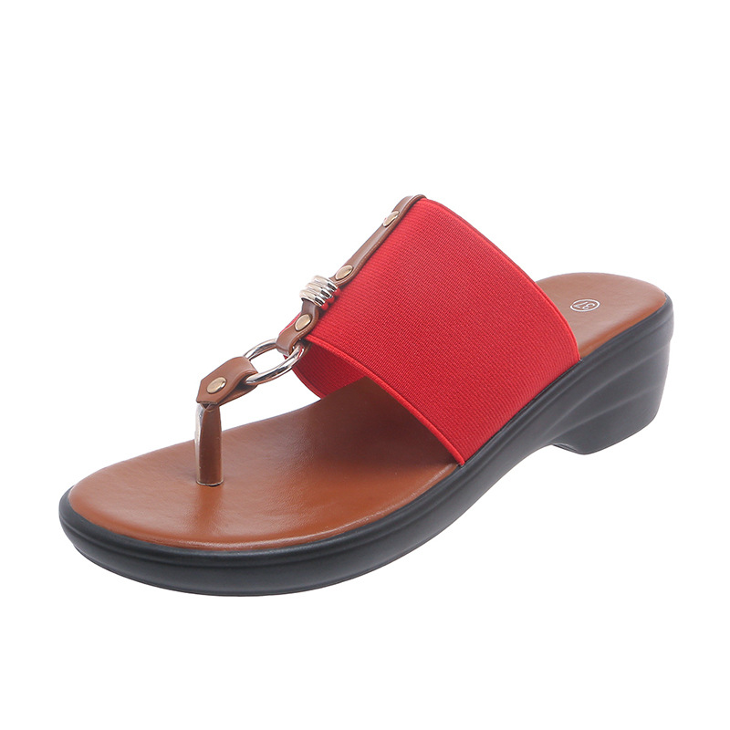 Toe Post Wedge Sandals