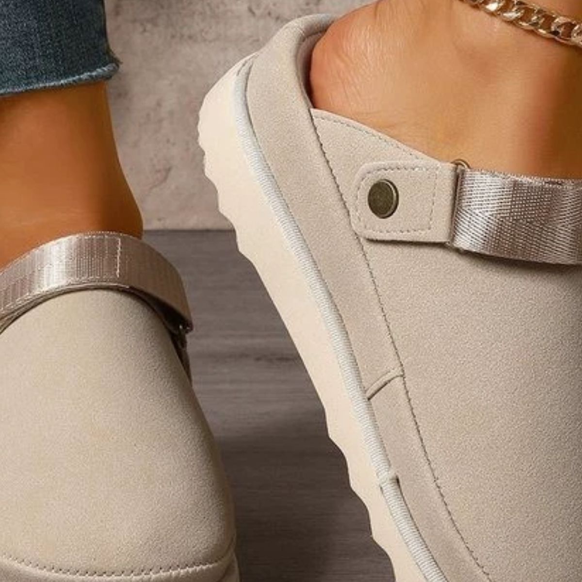 Round Toe Slip-Ons