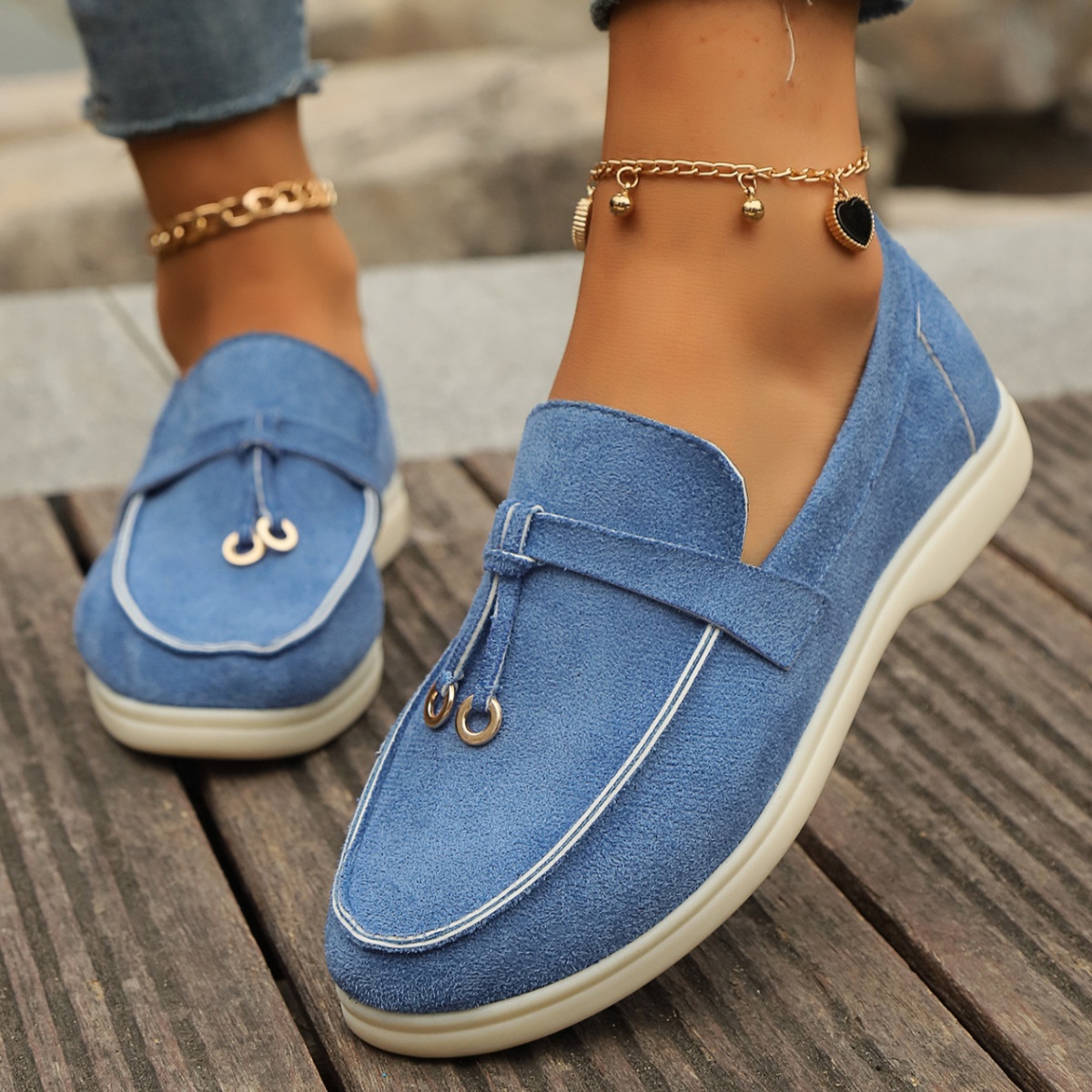 Casual Round Toe Slip-Ons