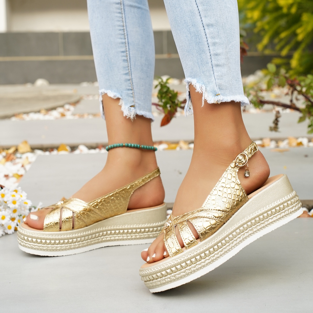 Open Toe Platform Sandals