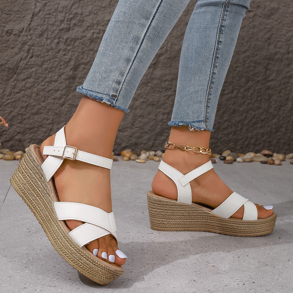 Open Toe Wedge Sandals