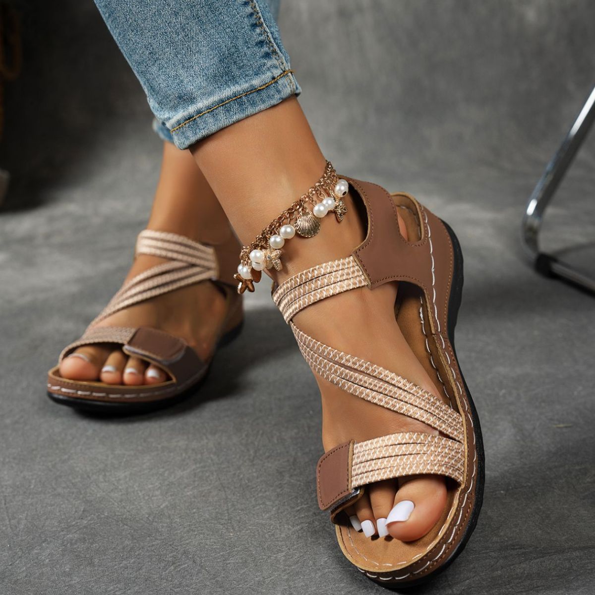 Open Toe Wedge Sandals