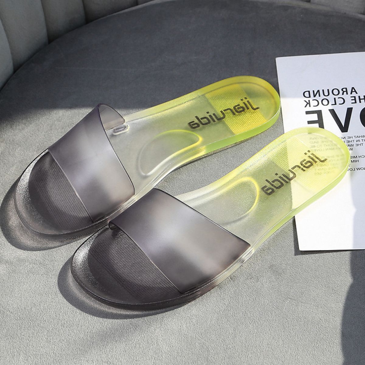 Open Toe Flats Slippers