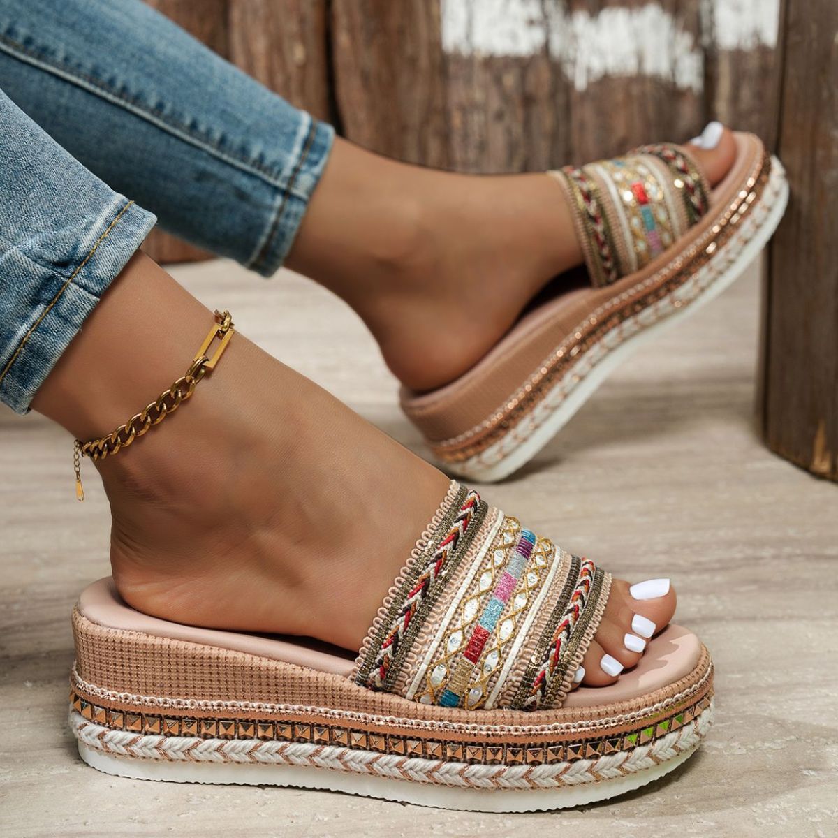 Open Toe Platform Sandals