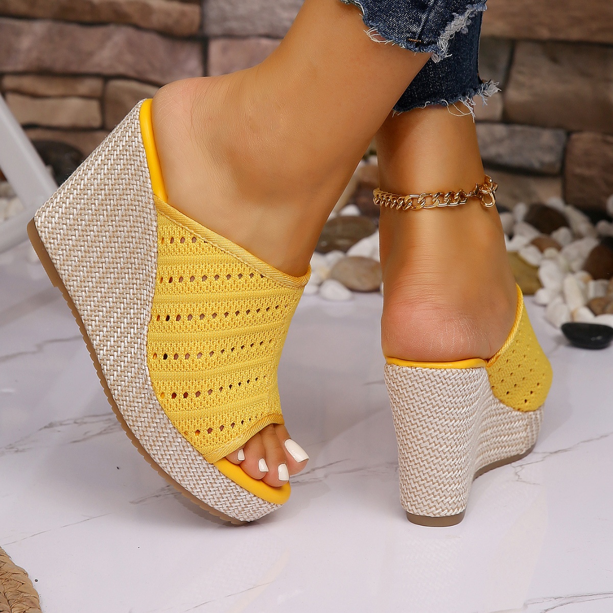 Open Toe Wedge Sandals
