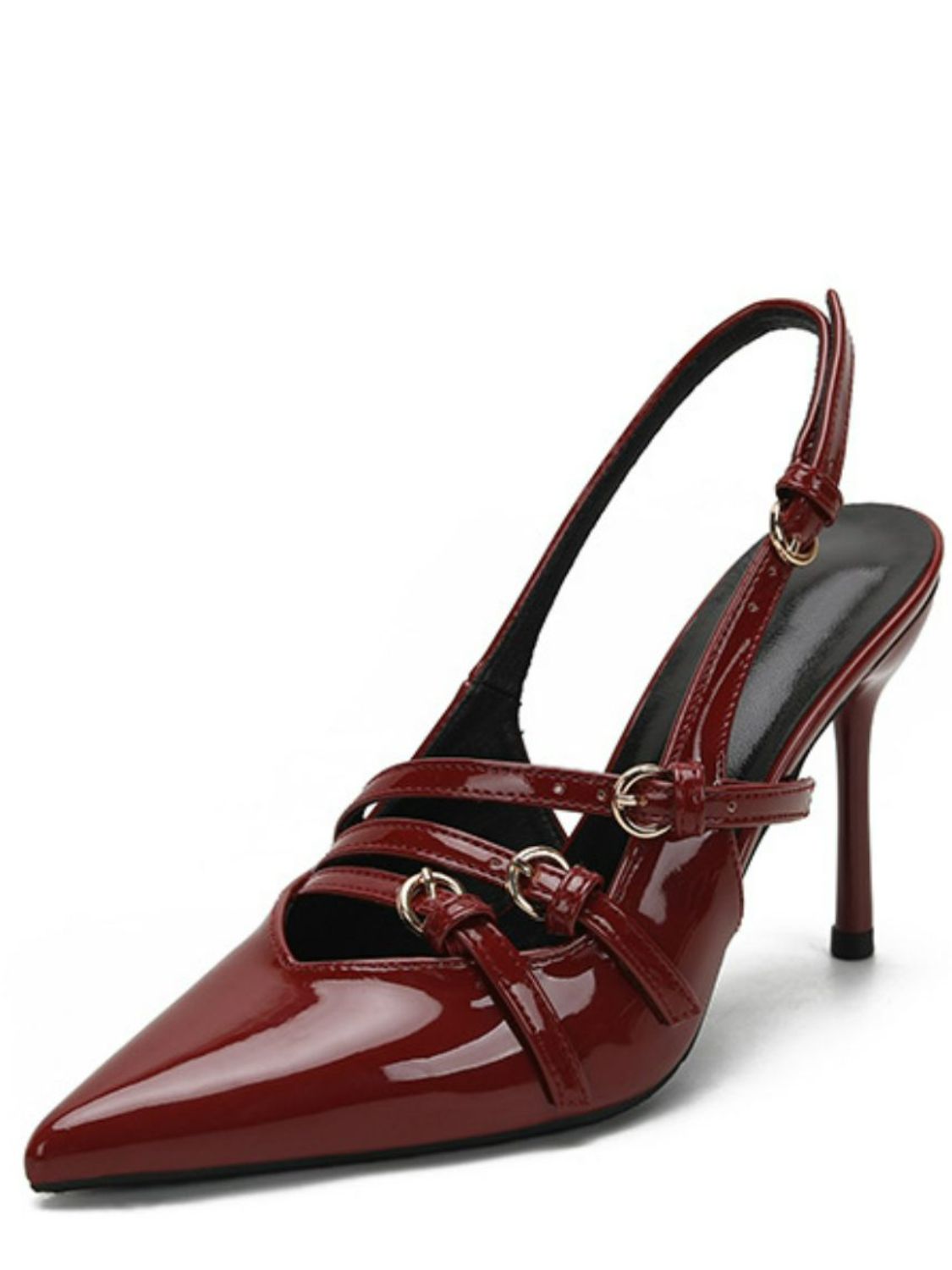 Point Toe Stiletto Slingback Pumps