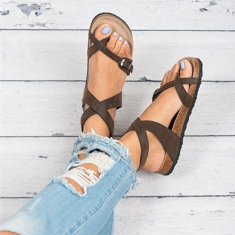 Toe Loop Flats Sandals