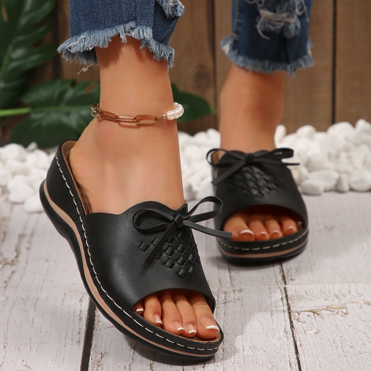 Open Toe Wedge Sandals