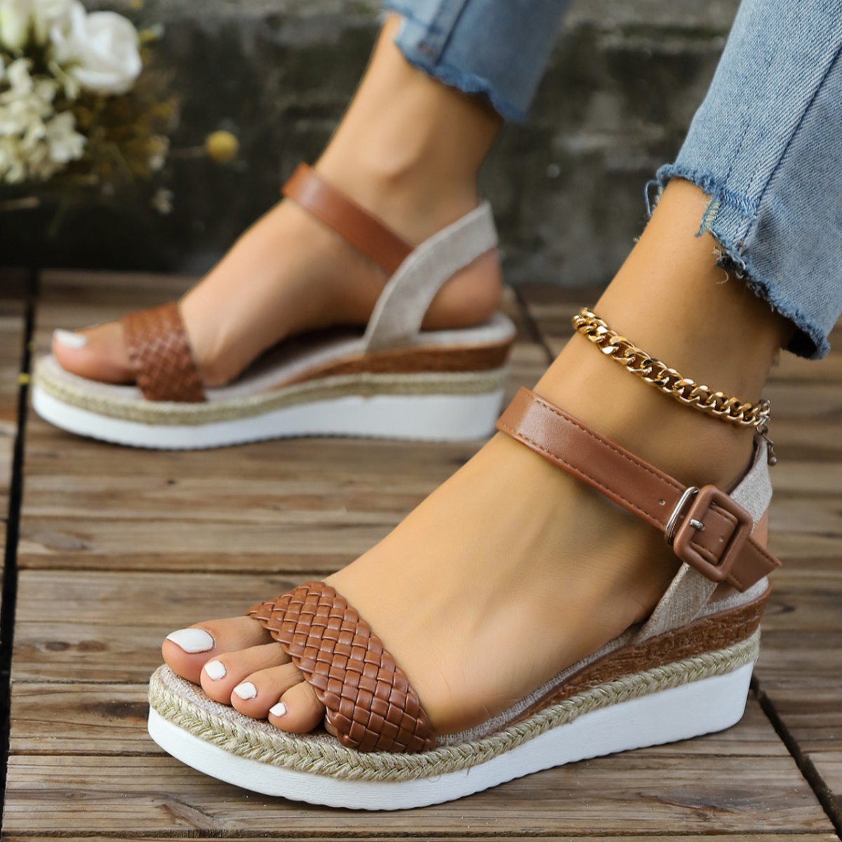 Open Toe Platform Sandals