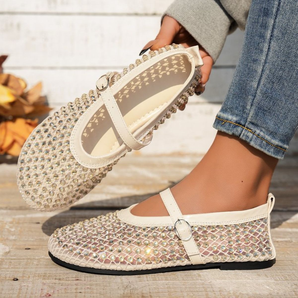 Round Toe Flats Slip-Ons