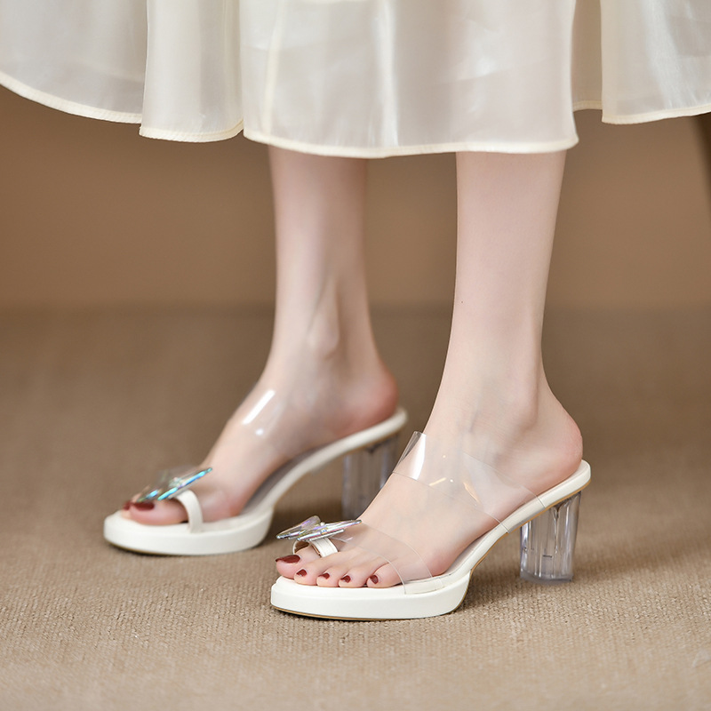 Square Toe Block Heels Sandals