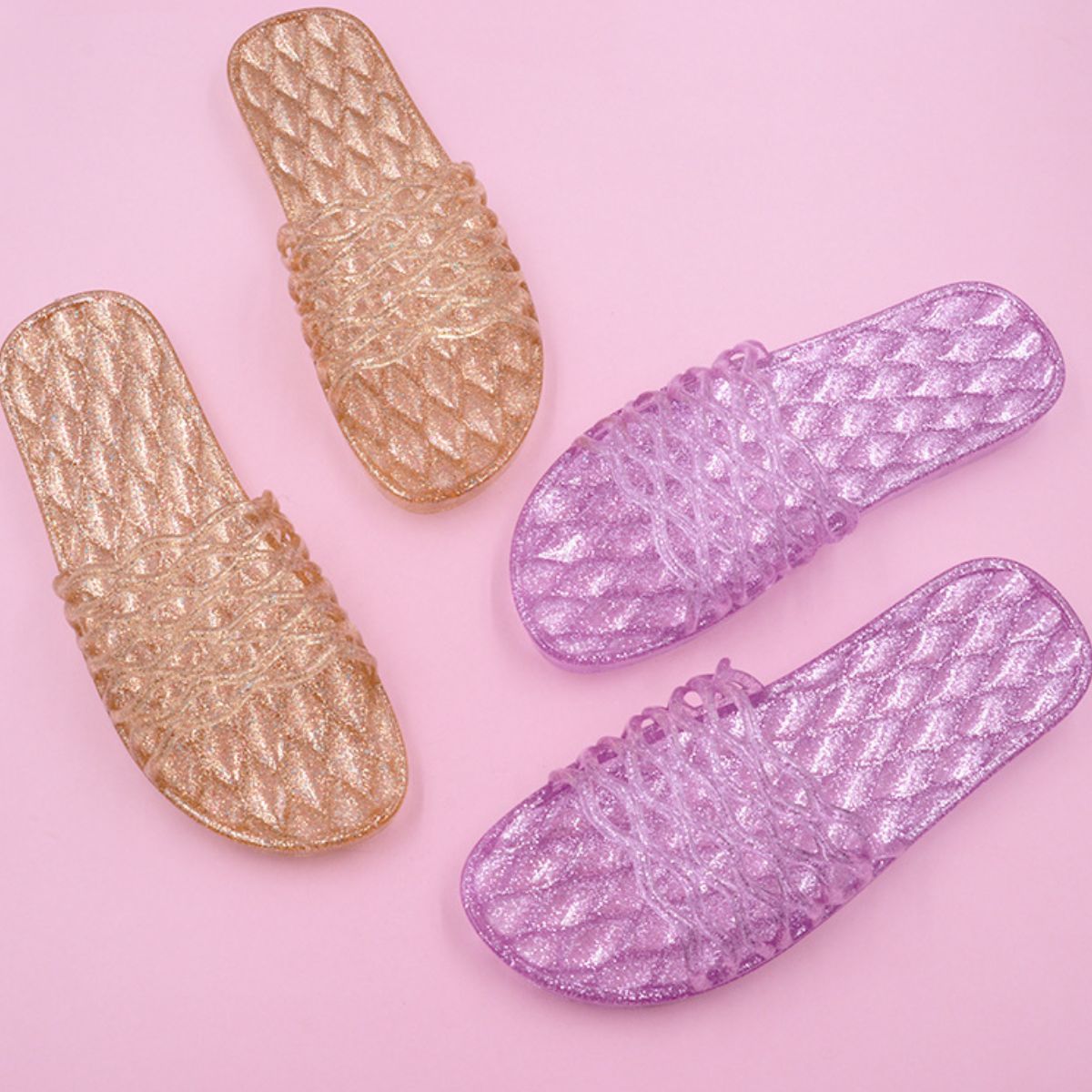Open Toe Flats Slippers