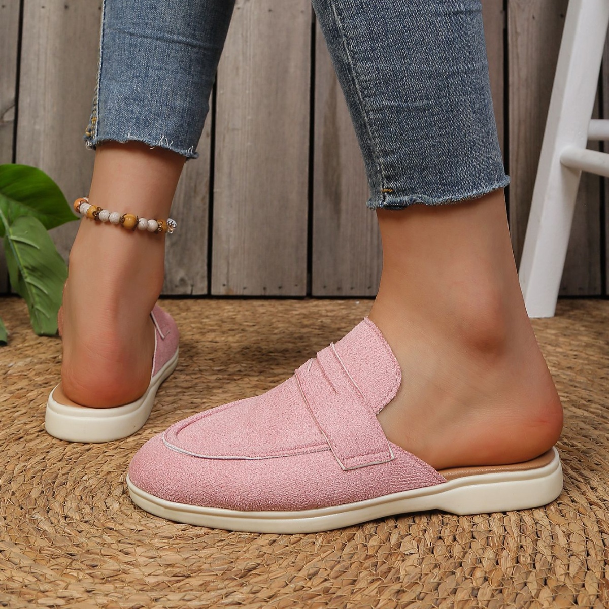 Round Toe Slip-Ons