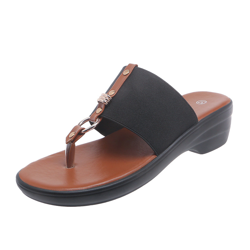 Toe Post Wedge Sandals