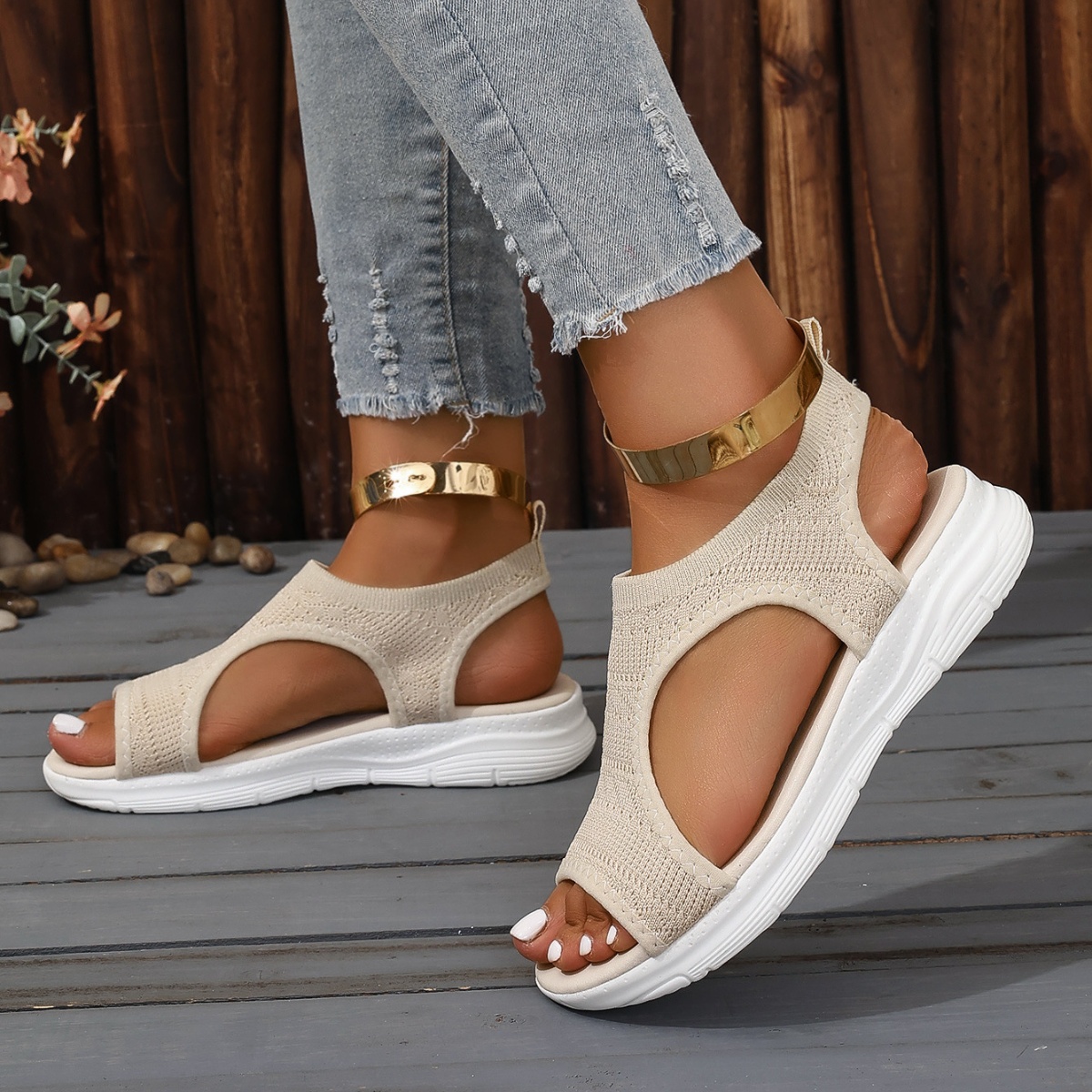 Open Toe Platform Sandals