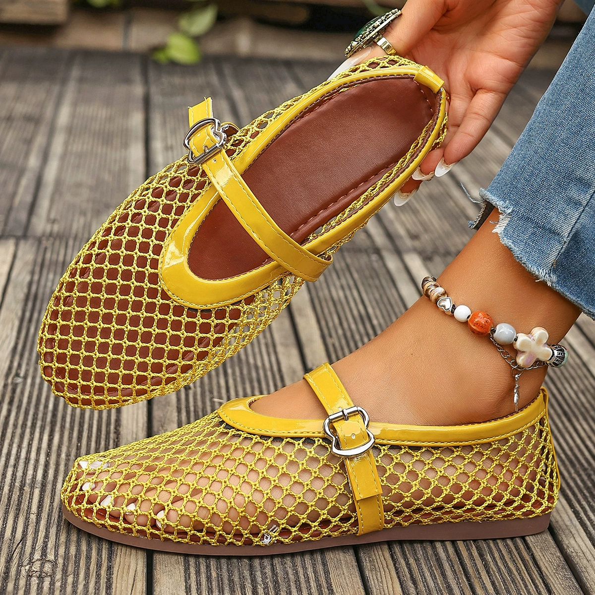 Round Toe Slip-Ons