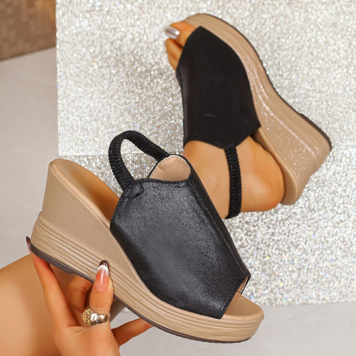 Open Toe Wedge Sandals