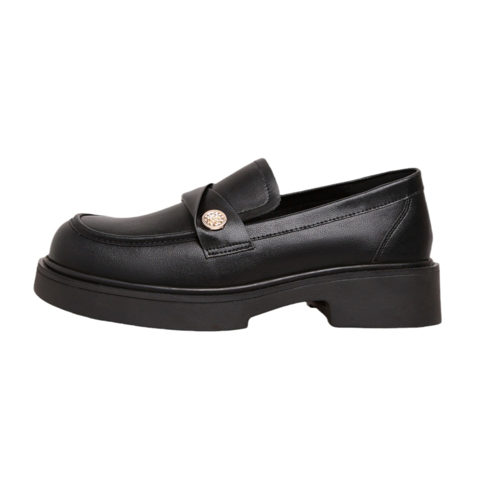 Round Toe Platform Loafers