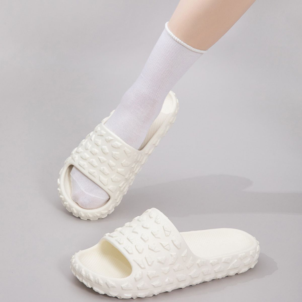 Open Toe Platform Slippers