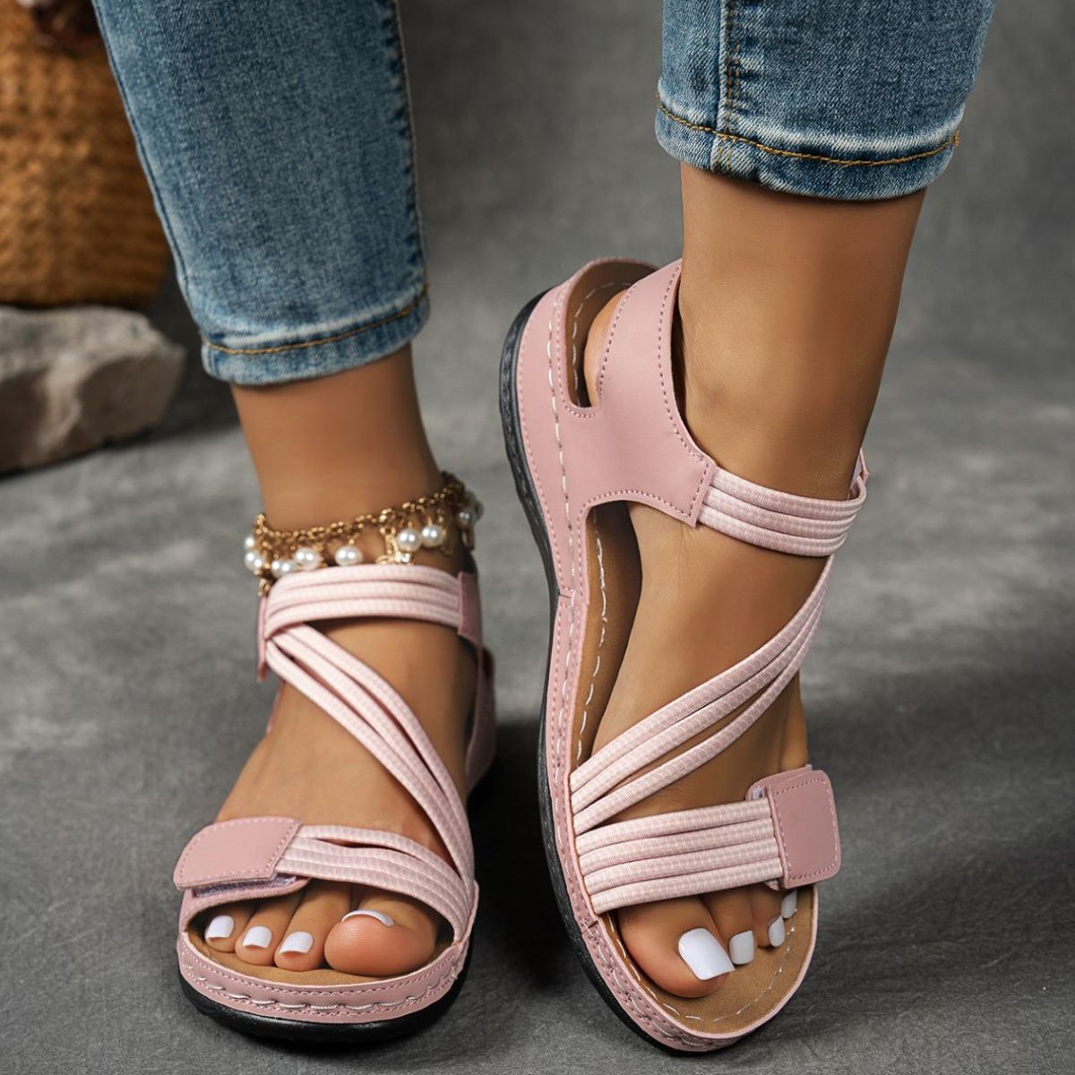 Open Toe Wedge Sandals