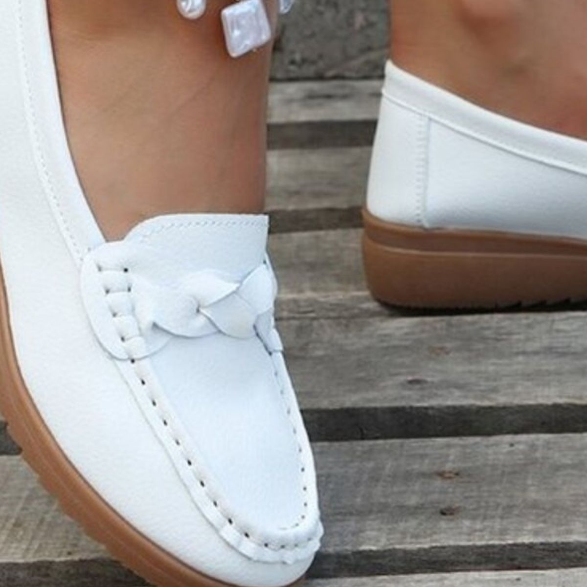 Round Toe Flats Slip-Ons