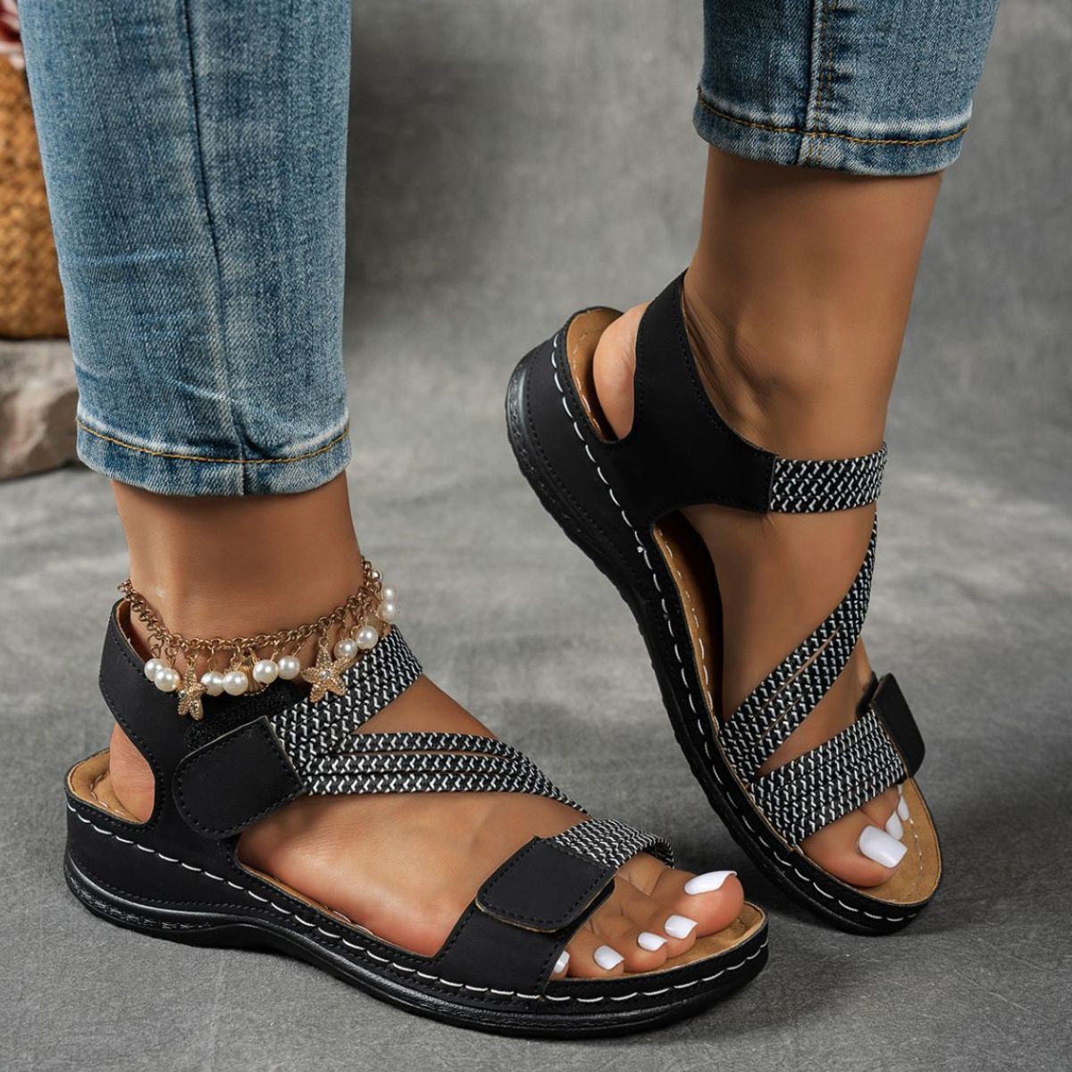 Open Toe Wedge Sandals