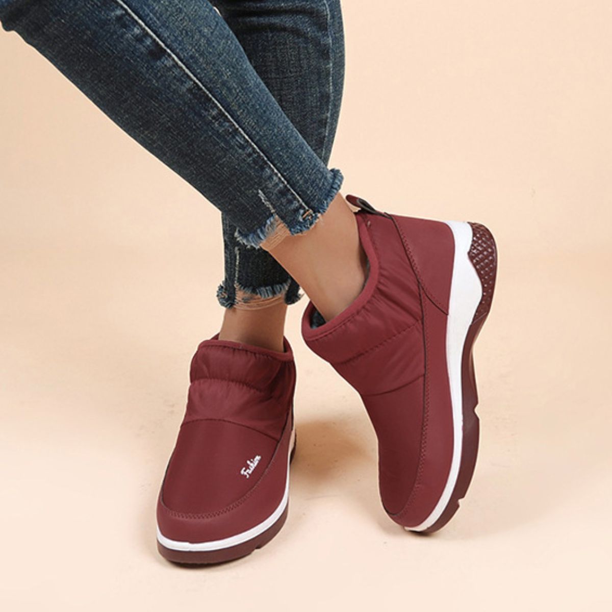 Warm Round Toe Boots