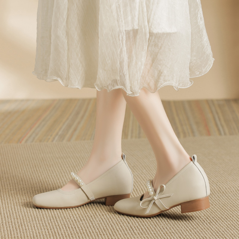 Square Toe Block Heels Pumps